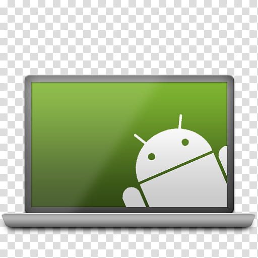 Android Style Icons R, Computer, black and white flat screen TV transparent background PNG clipart