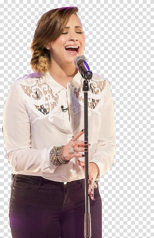 Demi Lovato, Demi Lovato singing transparent background PNG clipart