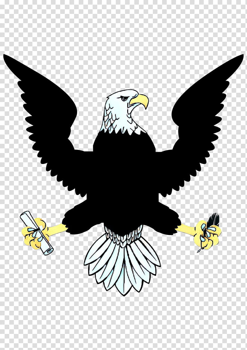 Bird Logo, Pop Art, Retro, Vintage, Bald Eagle, Golden Eagle, Drawing, Silhouette transparent background PNG clipart