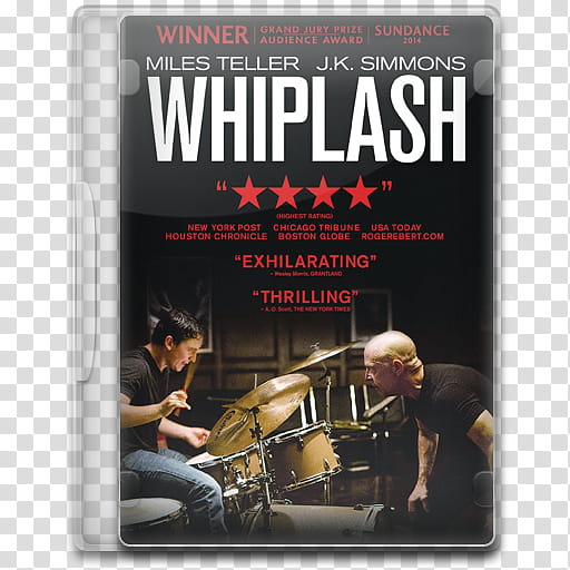 Movie Icon Mega , Whiplash, Whiplash DVD case transparent background PNG clipart