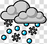 The AOL Weather Icon Collection, Snow and Sleet Mix transparent background PNG clipart