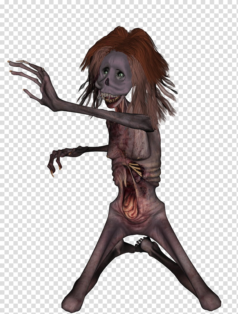 Crazy Ugly Zombie transparent background PNG clipart