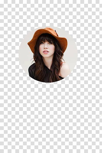 y JPG de Carly Rae Jepsen, woman in black dress and brown hat transparent background PNG clipart