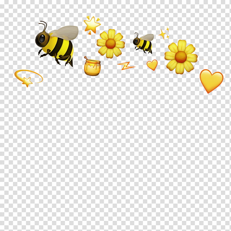 Cartoon Bee, Honey Bee, Yellow, Line, Pest, Computer, Lady Bird, Honeybee transparent background PNG clipart
