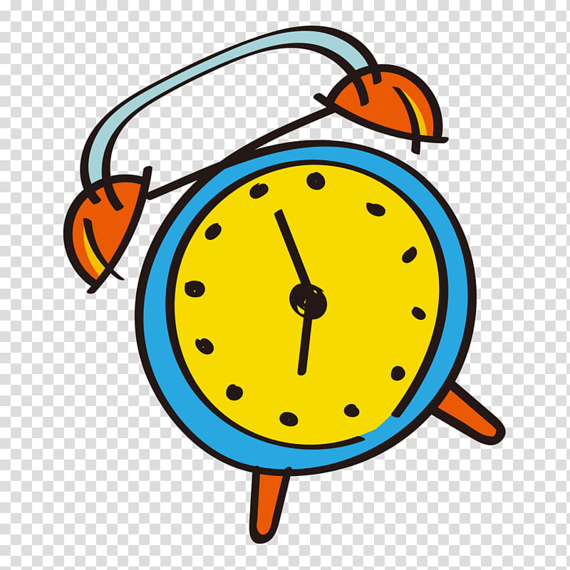 Emoticon Smile, Alarm Clocks, Drawing, Alamy, Orange, Line transparent background PNG clipart