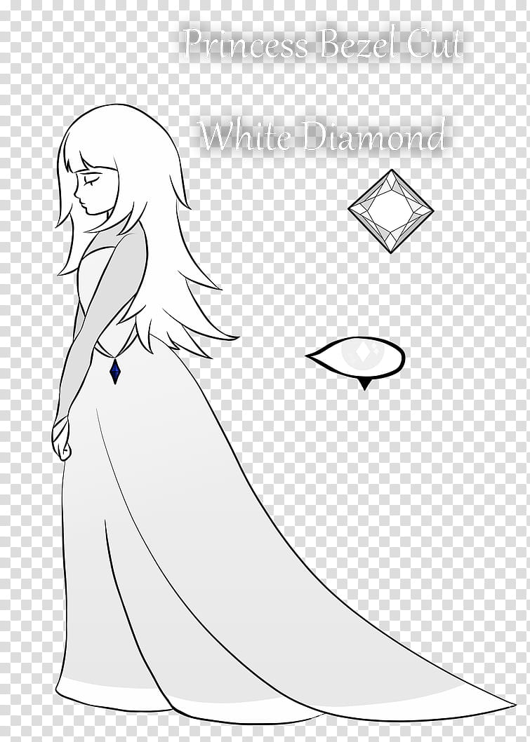 Princess Bezel Cut White Diamond transparent background PNG clipart