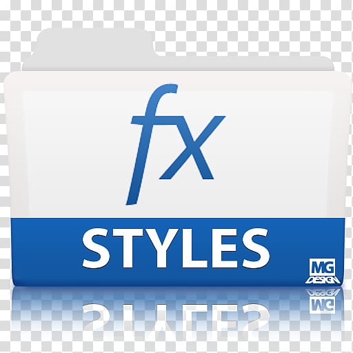 Text Style ASL Folder, white and blue FX Styles folder illustration transparent background PNG clipart