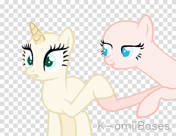 Base  Marry me, two pink unicorns art transparent background PNG clipart