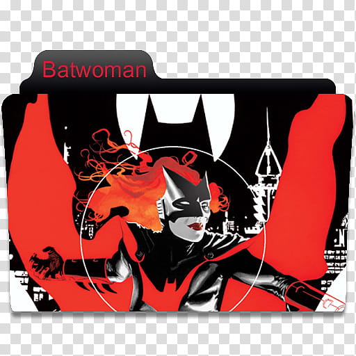 DC Comics Folder , Batwoman transparent background PNG clipart