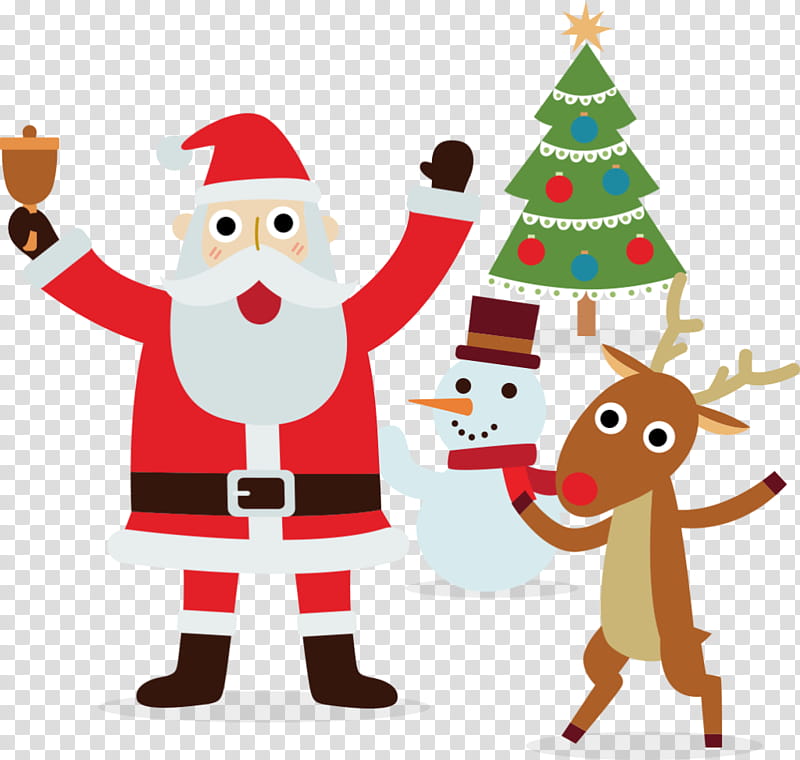 Christmas And New Year, Santa Claus, Christmas Tree, Rudolph, Snowman, Christmas Day, Santa Clauss Reindeer, Christmas Elf transparent background PNG clipart