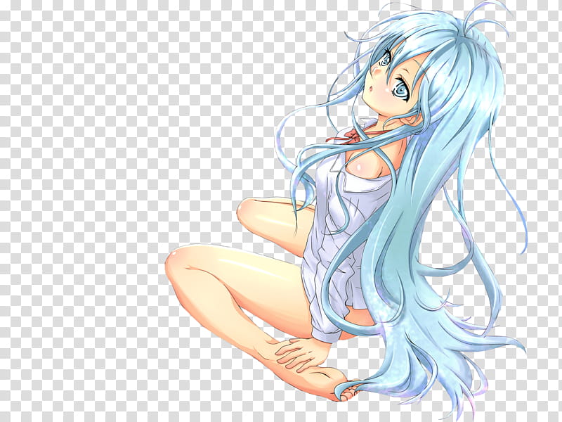 Erio Touwa No , blue haired female character transparent background PNG clipart