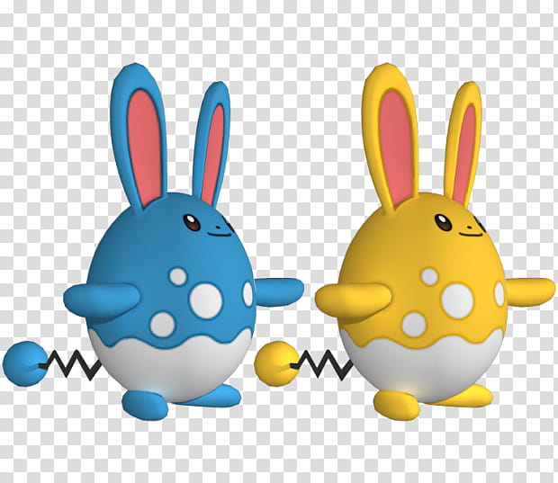 Easter Egg, Azumarill, 3D Computer Graphics, 3D Modeling, Rabbit, FBX, Azurill, Collada transparent background PNG clipart