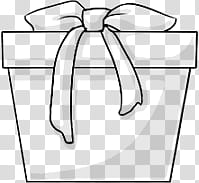 FREE large giftbox, black gift box sketch transparent background PNG clipart