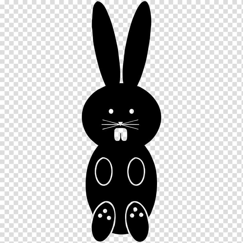 black rabbit art transparent background PNG clipart