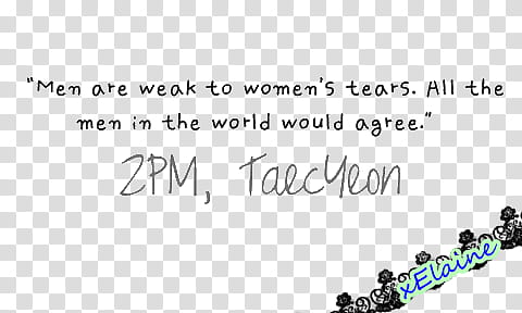 PM Taecyeon Quote transparent background PNG clipart