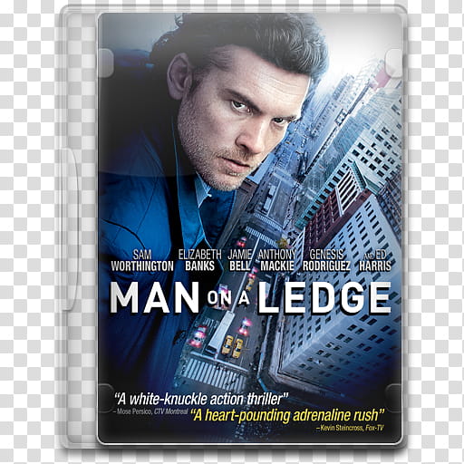 Movie Icon , Man on a Ledge, Man on a Ledge DVD case transparent background PNG clipart