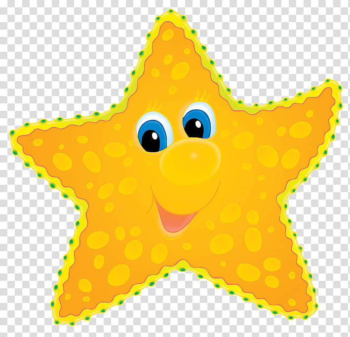 Cartoon Party Hat, Starfish, Toy, Line, Infant, Yellow, Baby Toys transparent background PNG clipart