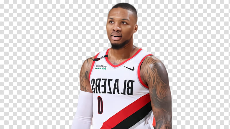 Damian Lillard, Basketball Player, Jersey, Tshirt, Outerwear, Sleeveless Shirt, Sports, Uniform transparent background PNG clipart