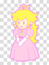 , Princess Peach transparent background PNG clipart