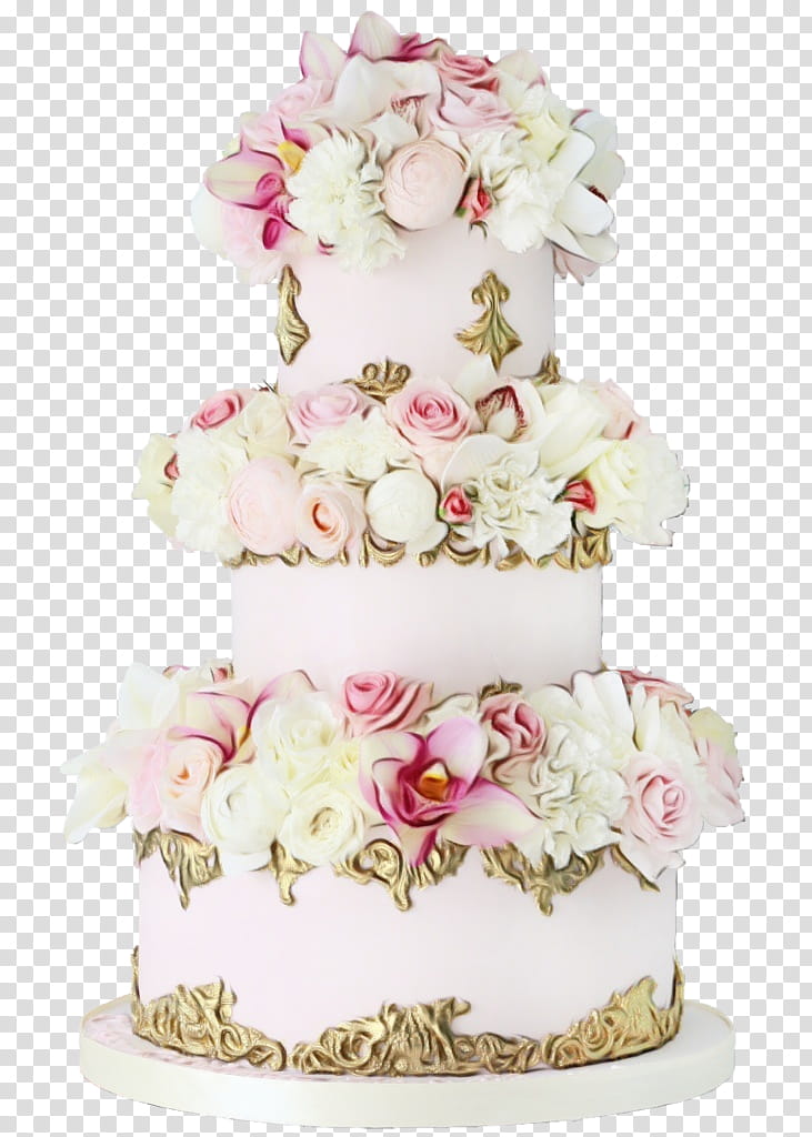 Watercolor Wedding, Paint, Wet Ink, Wedding Cake, Cake Decorating, Torte, Tortem, Sugar Paste transparent background PNG clipart