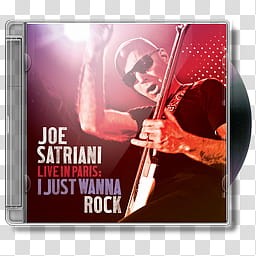Joe Satriani, Joe Satriani, Live In Paris I Just Wanna Rock transparent background PNG clipart