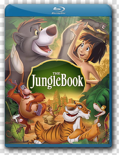 Disney Blu Ray Cover Icon , junglebook transparent background PNG clipart