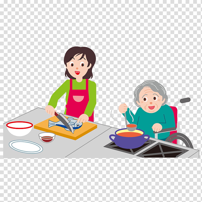 Reading, Cooking, Kitchen, Cartoon, Rice, Grandparent, Poster, Soup transparent background PNG clipart