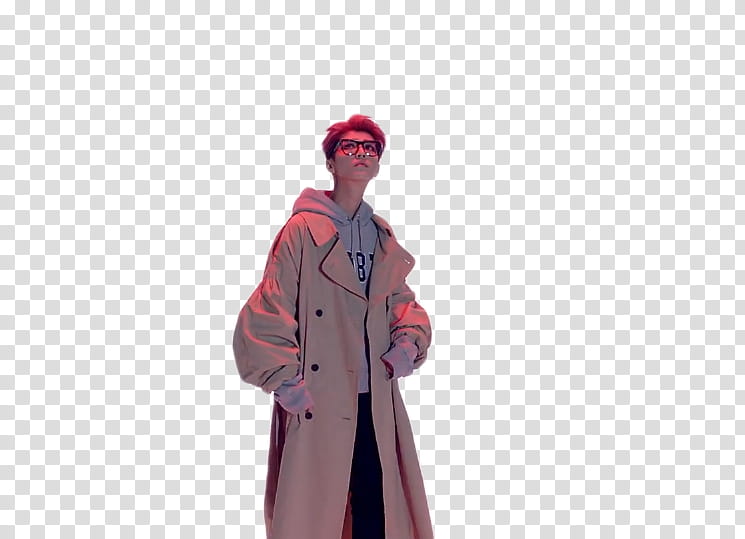 Luhan Roleplay, man wearing trench coat standing while posing transparent background PNG clipart