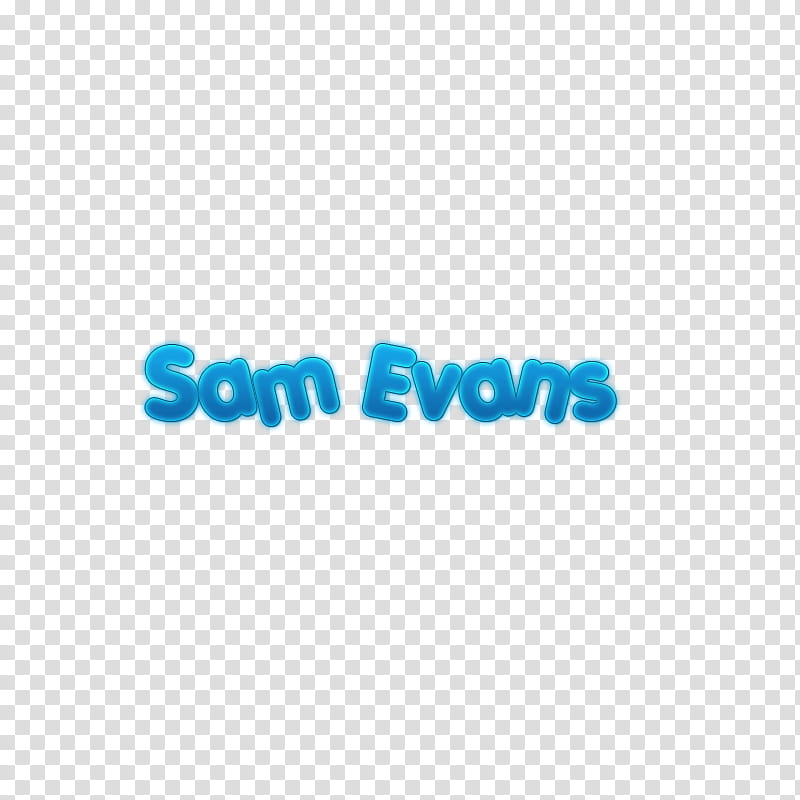 nombres personajes glee, Sam Evans text transparent background PNG clipart