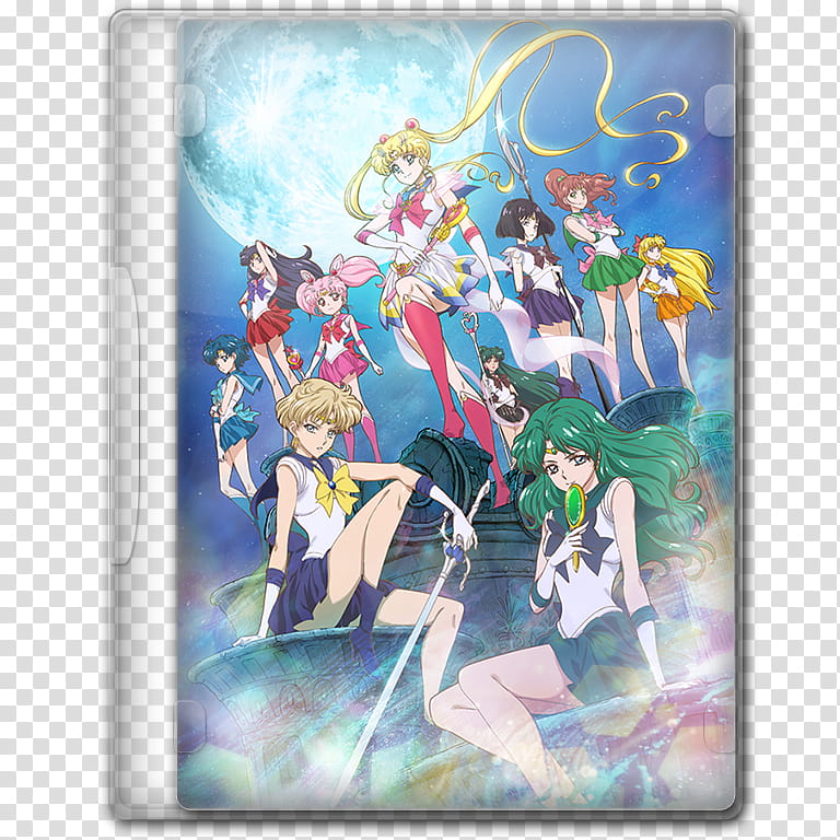 Anime  Spring Season Icon , Bishoujo Senshi Sailor Moon Crystal; Death Busters-hen, Sailor Moon DVD case transparent background PNG clipart