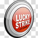 Lucky Strike Dock Icons, P Lights x transparent background PNG clipart