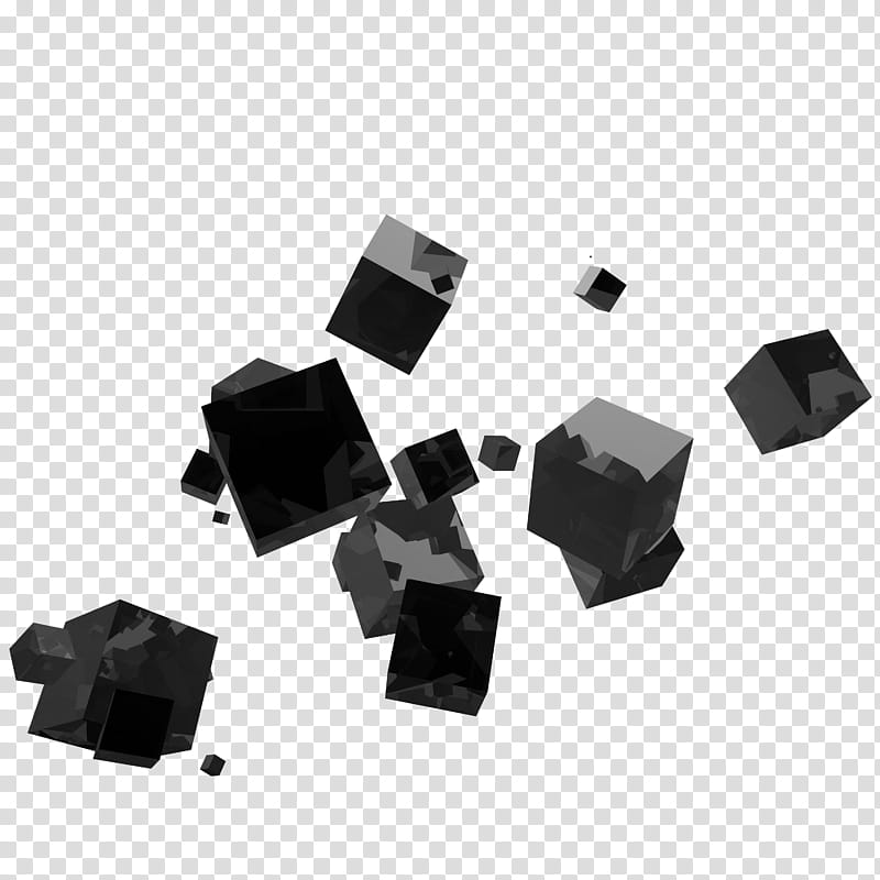 Cubes , grey and black geometric artwork transparent background PNG clipart