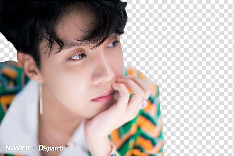 BTS, man looking away at camera transparent background PNG clipart
