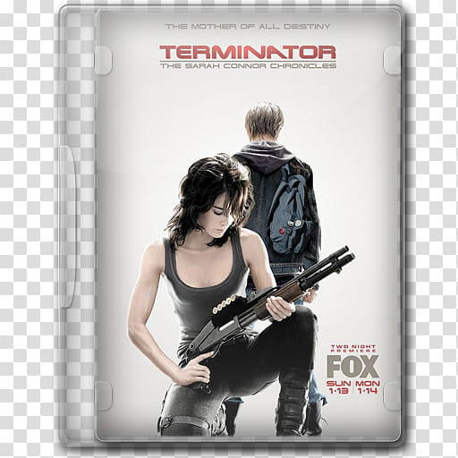 Series DVD Icons : + ICNS, Sarah Connor Chronicle transparent background PNG clipart