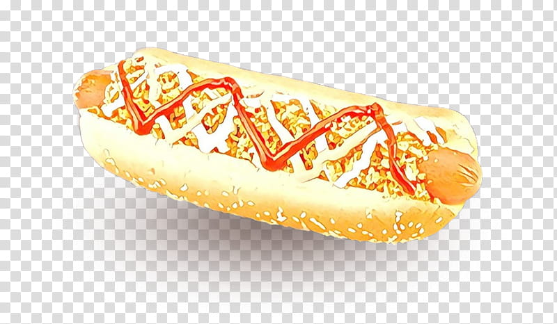 Hot dog, Cartoon, Fast Food, Hot Dog Bun, Cuisine, Junk Food, Sausage Bun, Dish transparent background PNG clipart