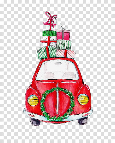 Christmas ornament, Vehicle, Car, Classic Car, Vintage Car, Holiday Ornament, City Car, Antique Car transparent background PNG clipart