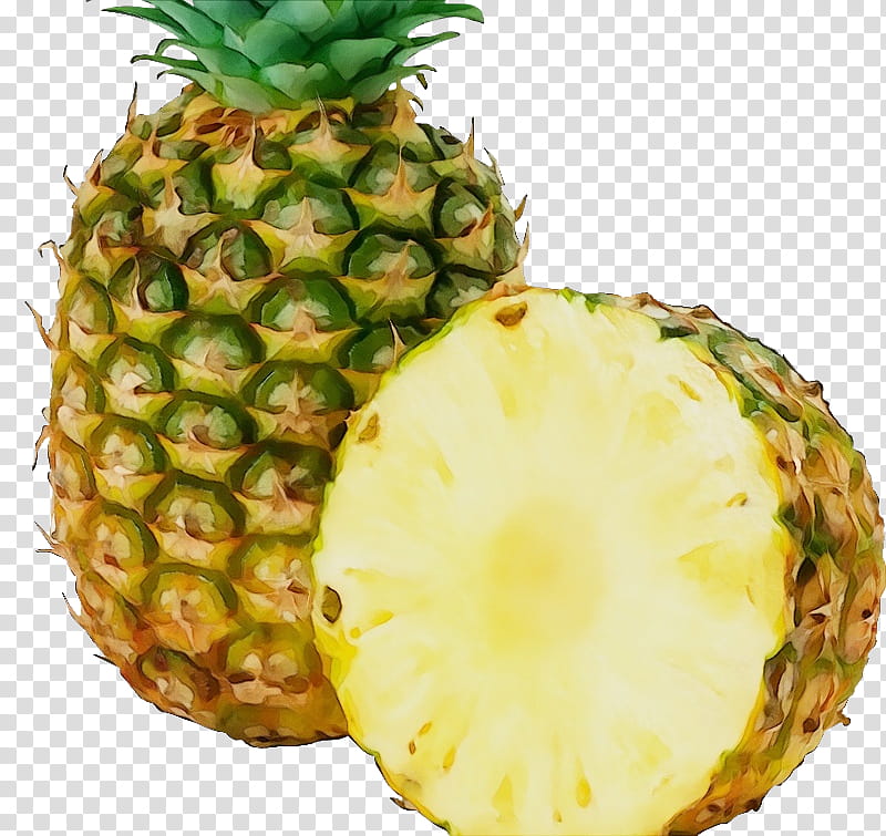 Pineapple Watercolor Paint Wet Ink Fruit Ananas Food Plant Transparent Background Png