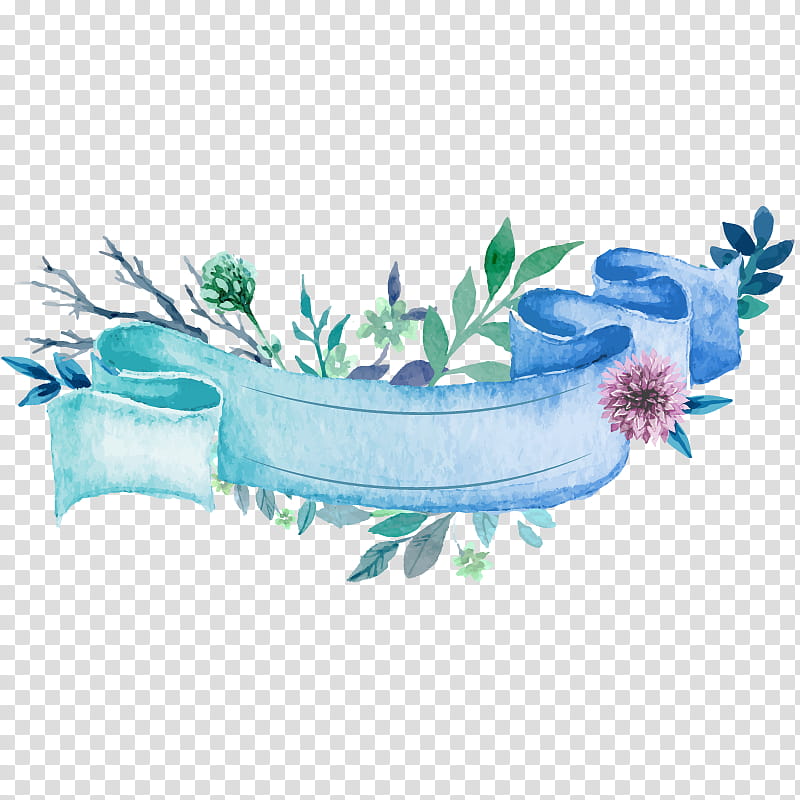 Creative Background Ribbon, Watercolor Flowers, Watercolor Painting, Floral Design, Creative Watercolor, Drawing, Paper, Aqua transparent background PNG clipart