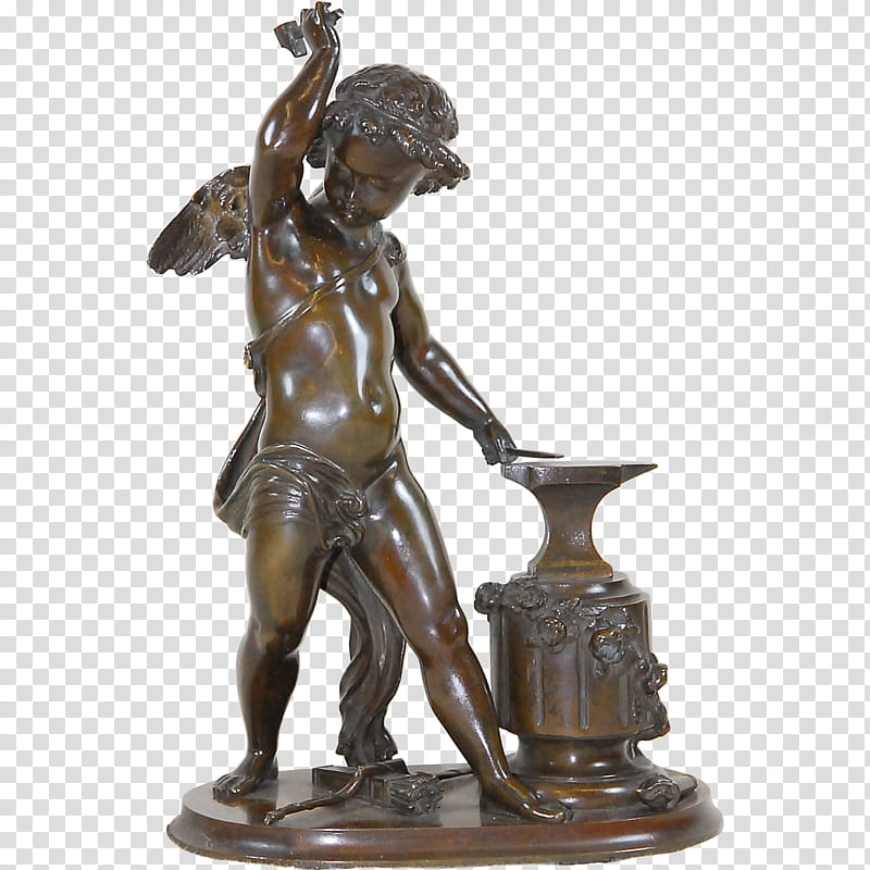 Bow And Arrow, Bronze Sculpture, Cupid, Solvang Antiques, Quiver, Forging, Anvil, Classical Sculpture transparent background PNG clipart