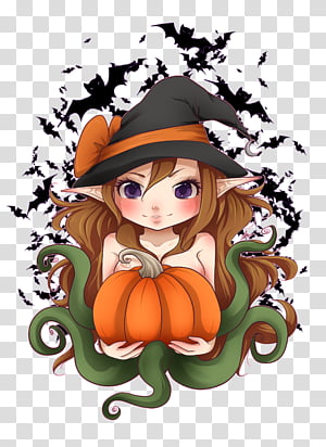 Happy Hallow ween transparent background PNG clipart thumbnail