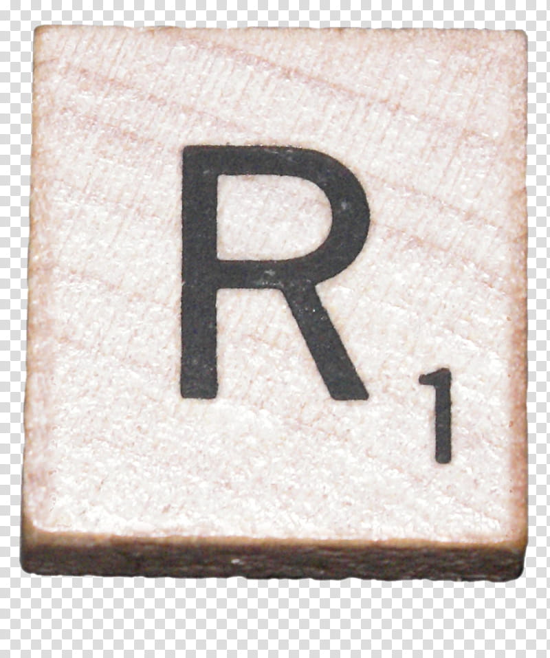 Scrabble Tiles s, brown R scrabble tile transparent background PNG clipart