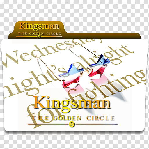 Kingsman The Golden Circle  Folder Icon , KingsmanTheGoldenCircle_v, Kingsman The Golden Circle-themed folder transparent background PNG clipart