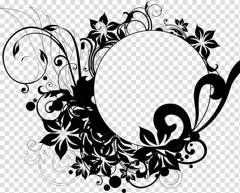 Floral Ornament, BORDERS AND FRAMES, Blackandwhite, Floral Design, Visual Arts, Circle, Line Art, Style transparent background PNG clipart