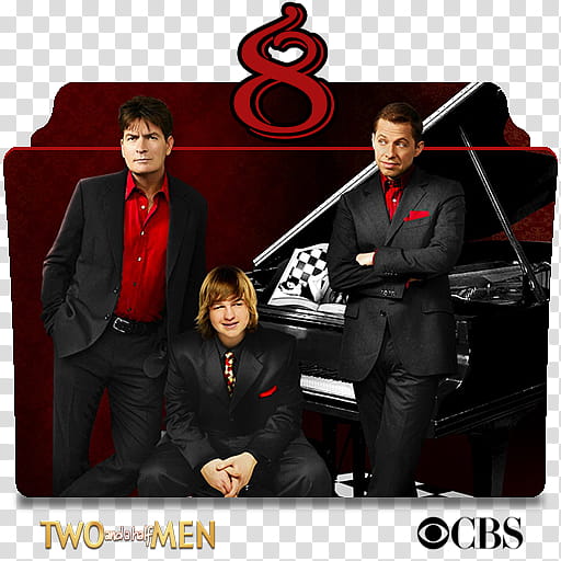 Two and a Half Men series and season folder icons, Two and a Half Men S ( transparent background PNG clipart