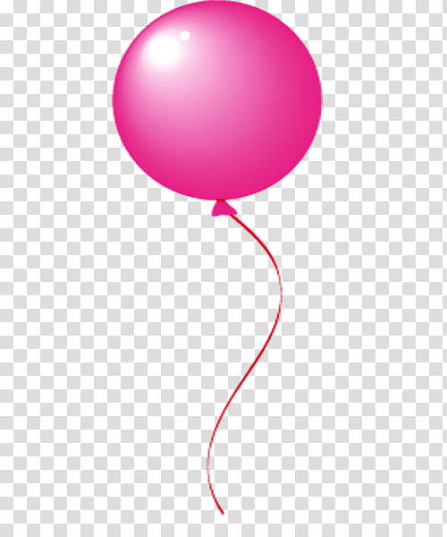 Globos, pink balloon sticker transparent background PNG clipart