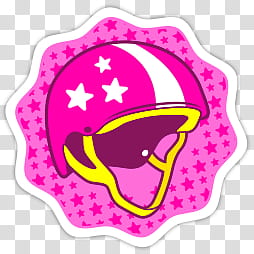 pink and white helmet illustration transparent background PNG clipart