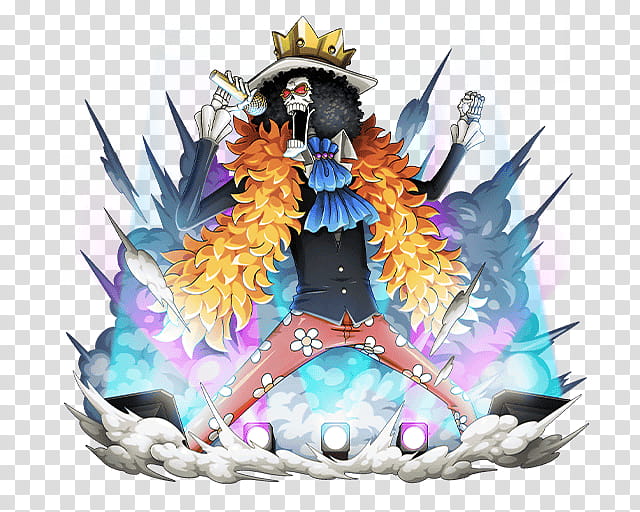 BROOK, Brook from One Piece anime character illustration transparent background PNG clipart