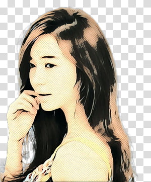 Retro, Pop Art, Vintage, Black Hair, Bangs, Hair Coloring, Brown Hair, Layered Hair transparent background PNG clipart thumbnail