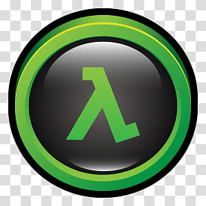 Sleek XP Software, green and black Half Life logo art transparent background PNG clipart