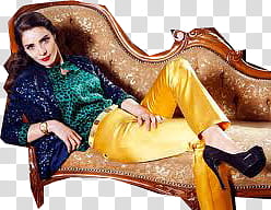 Nur Fettahoglu, woman on sofa transparent background PNG clipart